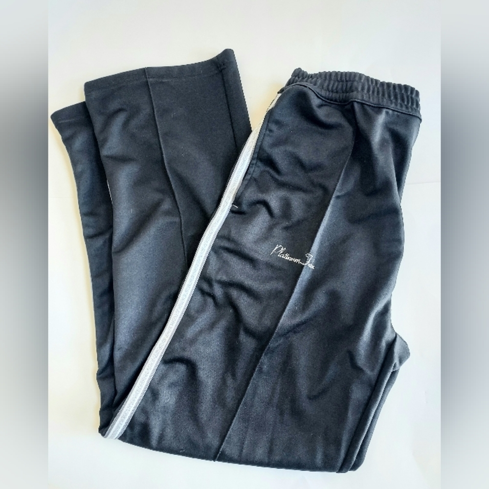 Harlem Globetrotters Platinum Fubu #46 Black Athletic Pants W/Pockets Boys XL 20